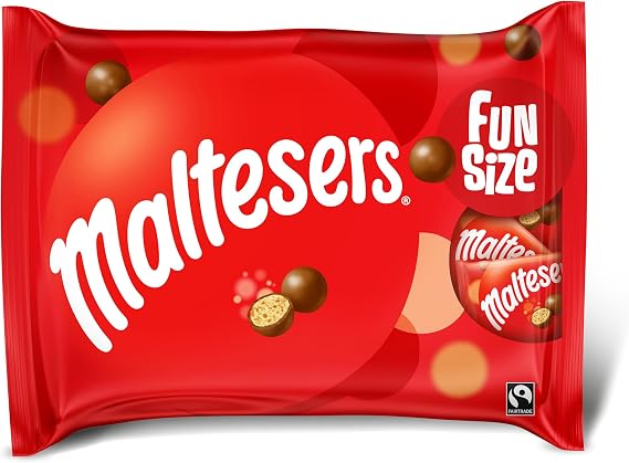 Maltesers Milk Chocolate & Honeycomb Fun Size Candy Bags, 11 x 19.5g