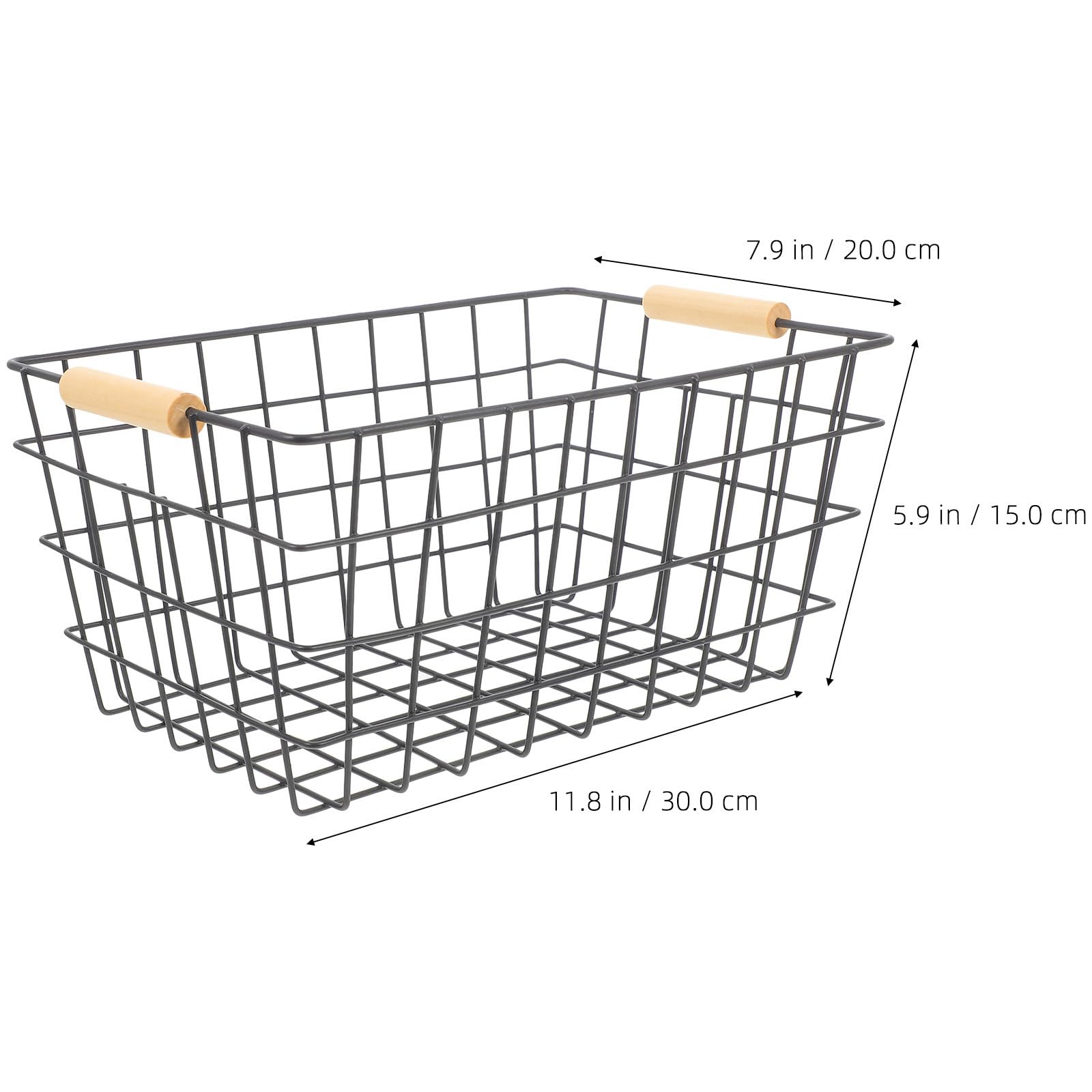 Cestas de Almacenaje de Hierro Plateado Diseño Rectangular Versátil Capacidad Grande para Organizar Juguetes y Snacks Hogar Color Aleatorio