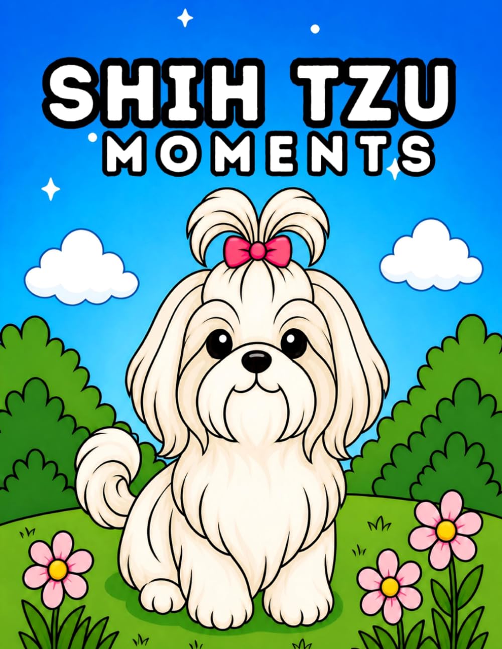 Shih Tzu Moments: A Bold Lined Coloring Book