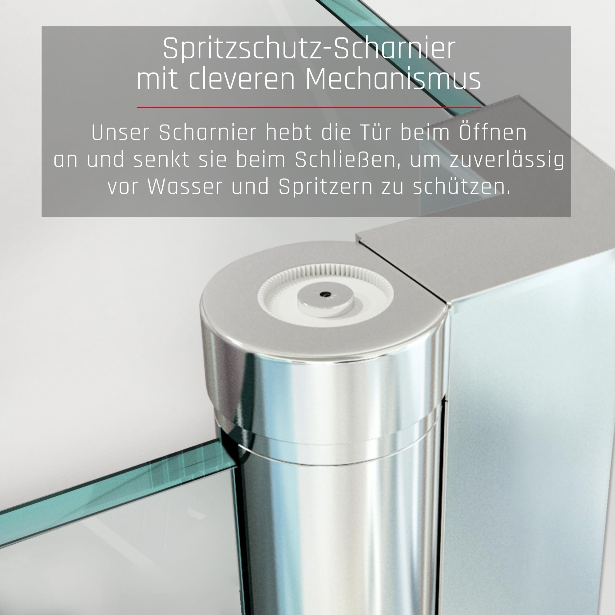BIJON Duschkabine 115x85 Eckdusche Pendeltür, Klarglas 6mm ESG