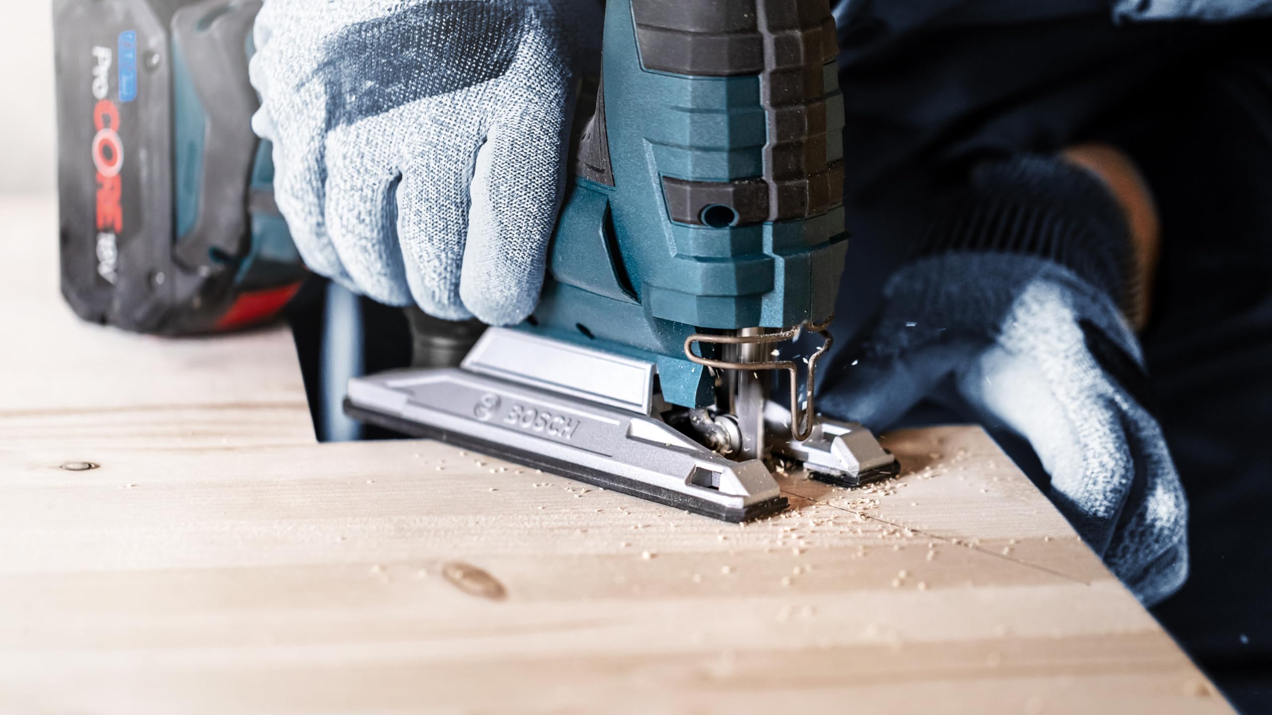 Bosch Professional 100x Lames de scie sauteuse Expert 'Wood 2-Side Clean' T 308 B (pour Contreplaqué, Panneau d'ameublement en bois massif, Longueur 117 mm, Accessoire Scie sauteuse)