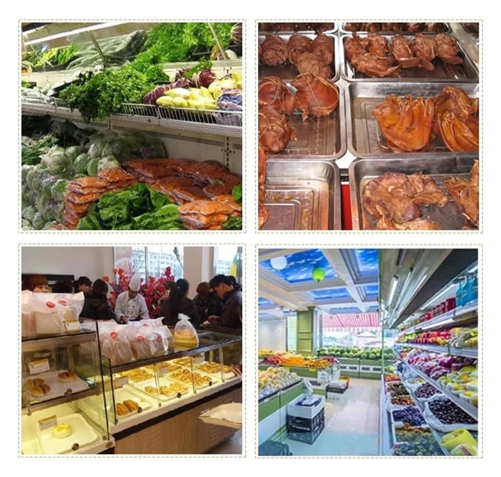 Tende avvolgibili per frigorifero, poroso e traspirante in plastica per la conservazione degli alimenti, tende trasparenti in PVC con raccordo(W145xH240cm)