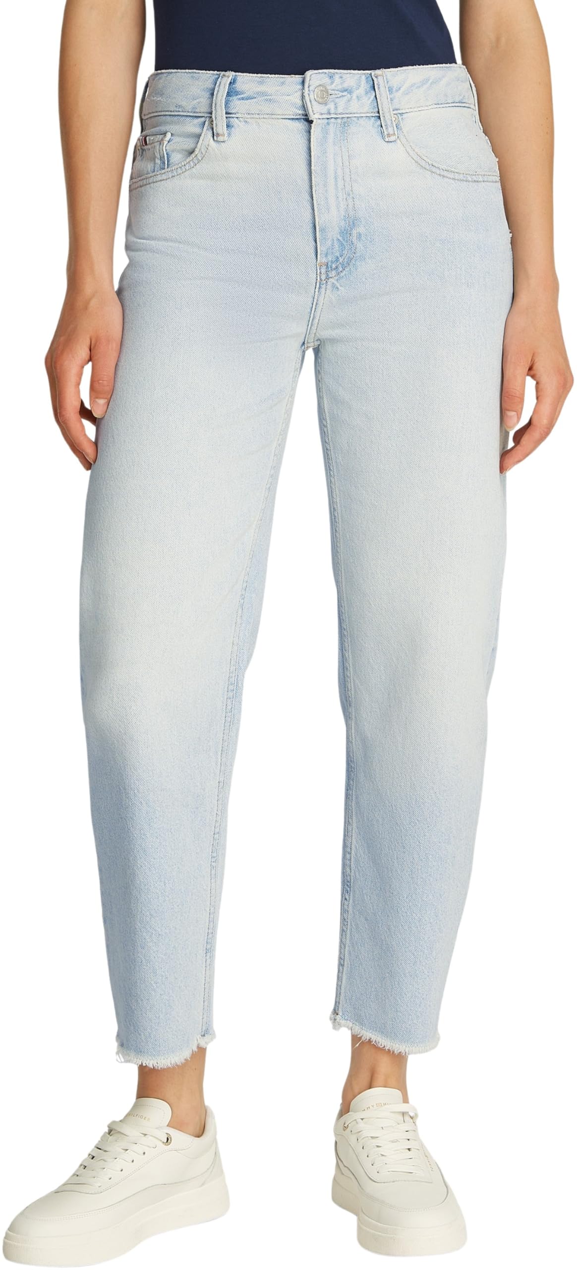Tommy Hilfiger Damen Jeans Hose Tapered Sky Mid Rise