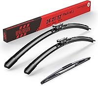 Vista 90 de BERG REGEN 22"+19" Limpiaparabrisas con juego de repuesto trasero de 10 pulgadas para Mazda CX-3 2016 2017 2018 2019 – Calidad genuina del OEM