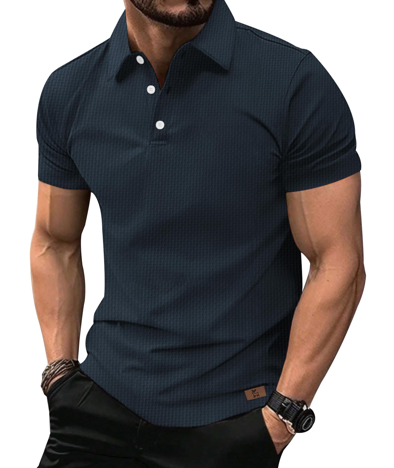 SwissWell Poloshirt Herren Kurzarm Atmungsaktiv T-Shirt für Herren Sommer Golf Tennis Polo Shirts Männer