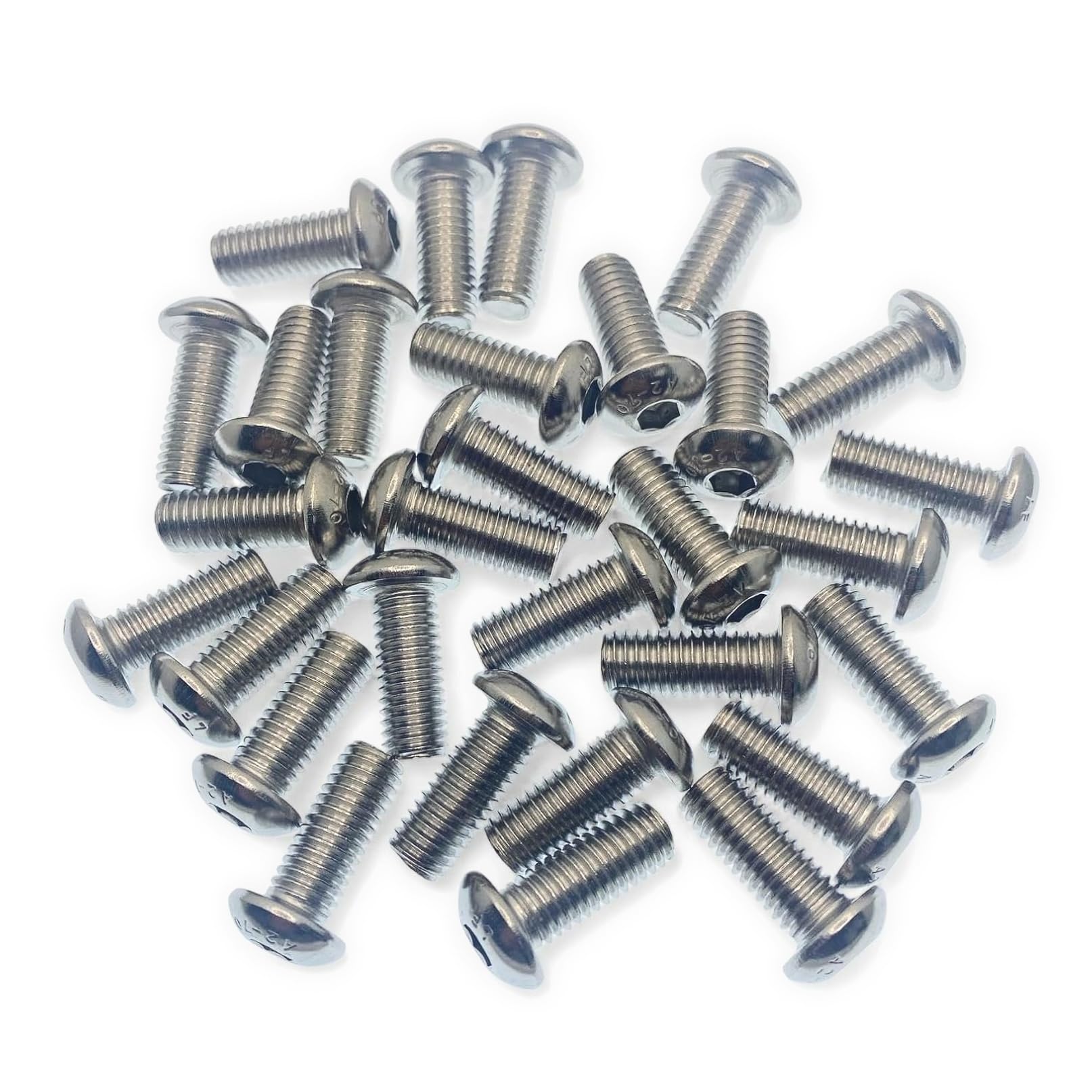 Rubigo M8 Bolts, M8 x 20mm Hex Socket Button Head Machine Bolts - Image 2