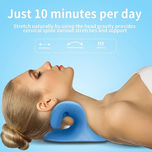 Miniatura 2 de Relajador de cuello y hombros almohadas quiroprácticas para aliviar el dolor tracción del cuello para aliviar la tensión muscular alivio del dolor