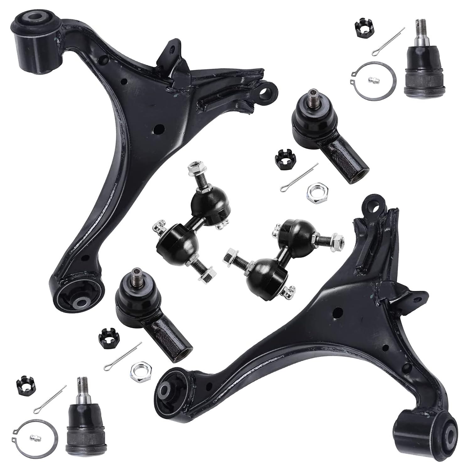 Detroit Axle - Front 8pc Suspension Kit for Acura 01-05 EL Honda Civic, 2