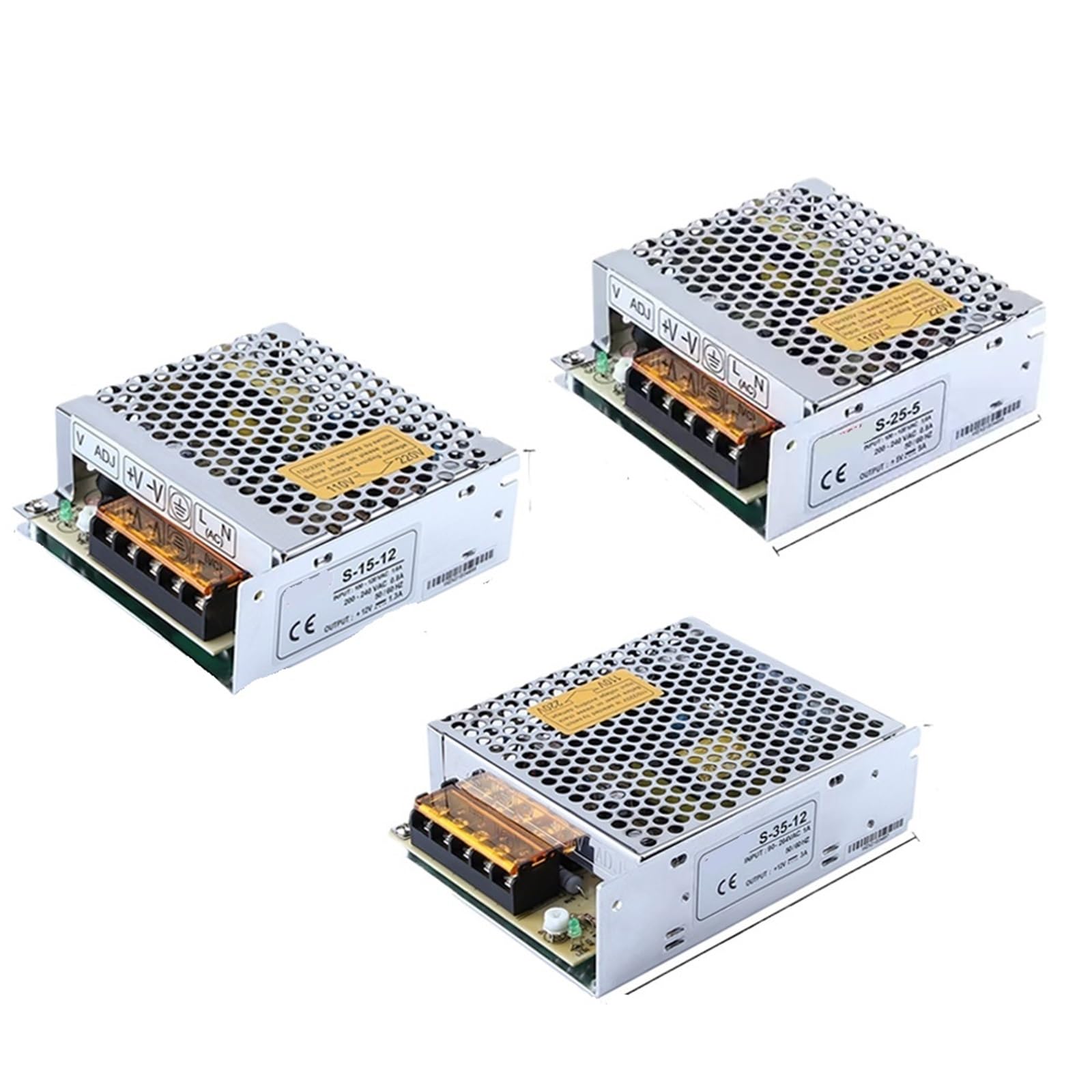 FCARUMIQP 1pcs 350W Switching Power Supply Adapter Transformer for LED Amplifier S-350 5V 12V 15V 24V 36V 48V 215x115x50mm