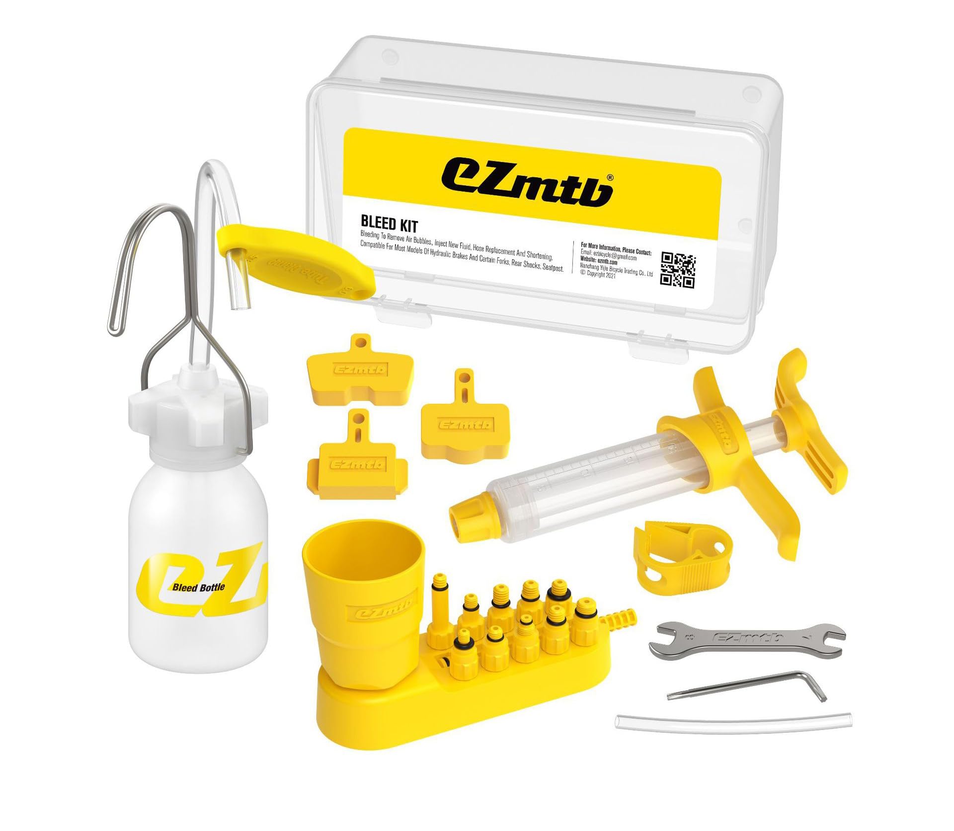 Bicycle Hydraulic Disc Brake DOT Mineral Oil Bleed Kit Tools for Shimano, SRAM,AVID, TEKTRO, MAGURA,Tekro,HS33 Series MTB Road Bike Brake Repair Tool