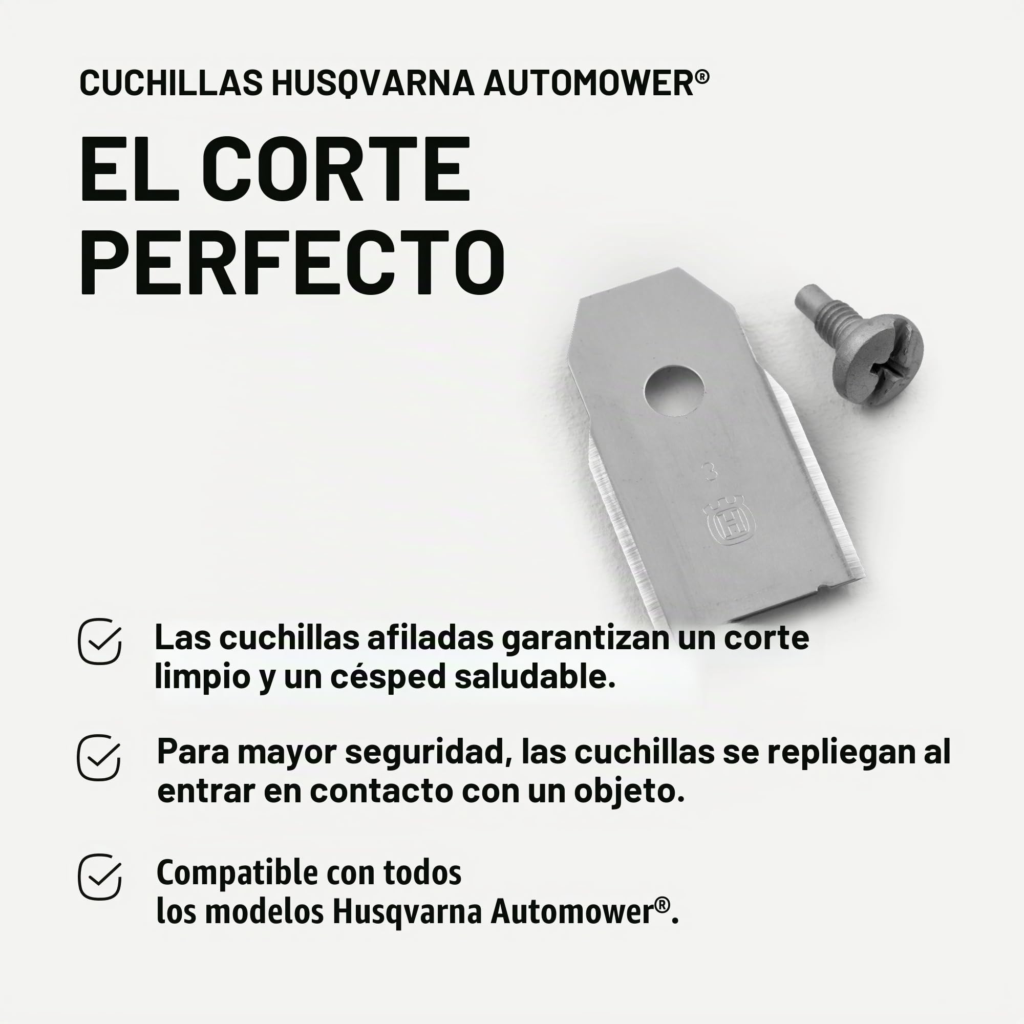 Husqvarna Gardena - Cuchillas de repuesto originales (9 unidades) | Apto para robot cortacésped de la marca Husqvarna y Gardena
