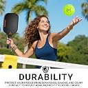 Srikel Pickleball Edge Guard Tape – Pickleball Paddle Edge Protection Tape 3 Pack, Head Edge Guard for 12MM-14MM Rackets,Easy Application,No Wrinkling,23MM Width Solid Black gallery image