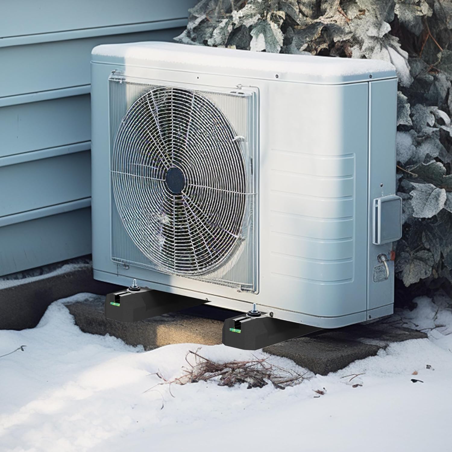 BJADE'S Mini Split Floor Mounting Base Mounting Feet,Rubber Anti-Vibration Pads for Mini Split AC Condenser,Shock Absorbing.