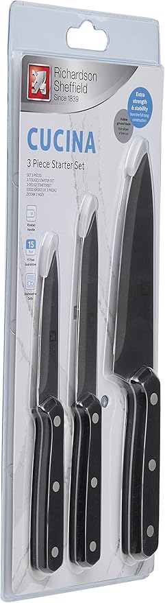 Set Cuchillos Cocina 3 Piezas Acero Inoxidable miniatura 4