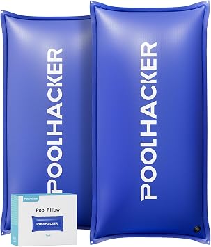 Pool Pillows for Above Ground Pools, Winterizing Ice Equalizer 0.5mm Ultra Thick Pool Cover Air Pillow for Winter, Pool Closing Kit for Above-Ground Swimming Pool Winter Blue, 4x8 2p