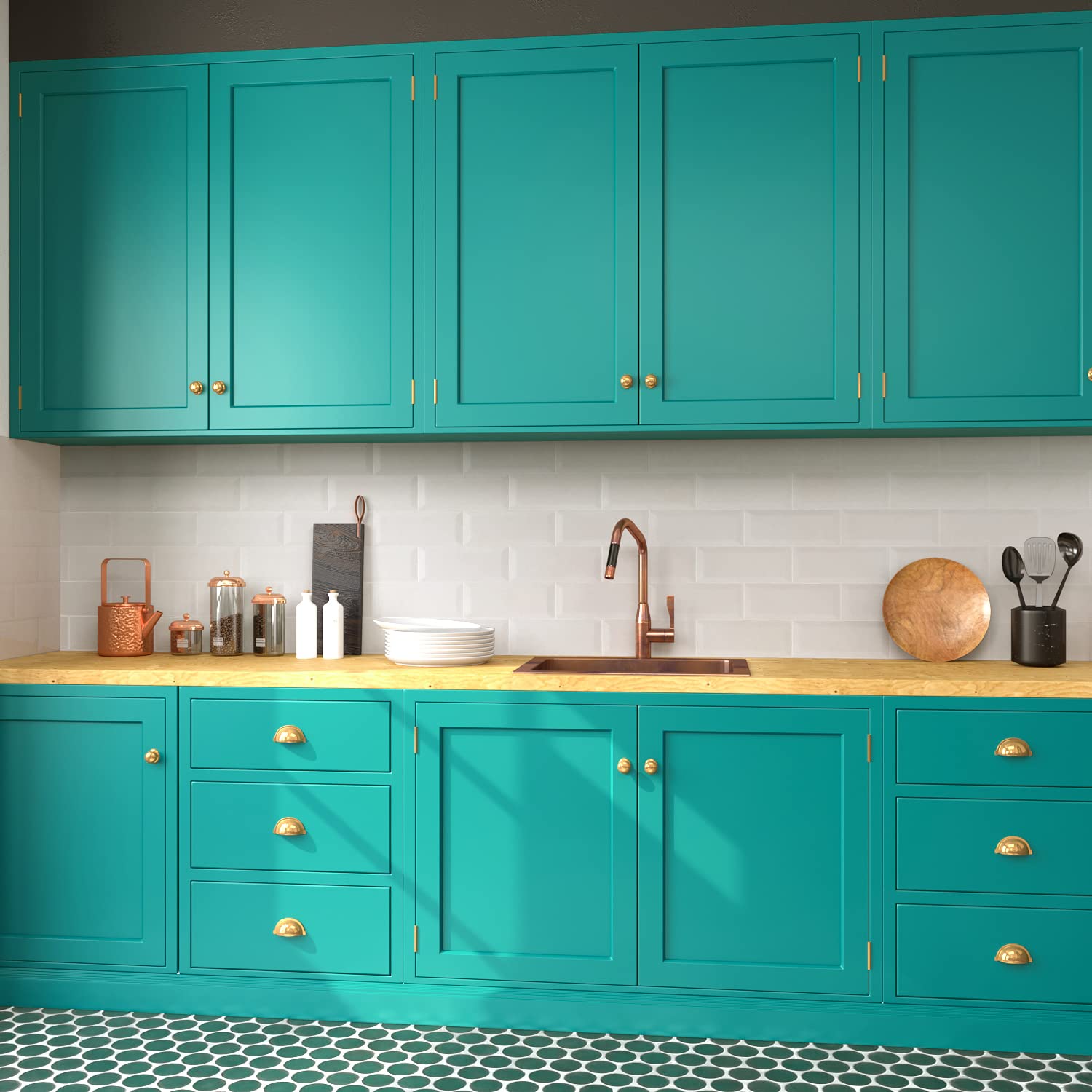 Carta Da Parati Autoadesiva VaryPaper - Stile Vintage, Impermeabile, Per Cucina, Bagno E Soggiorno | 40 Cm X 2 M