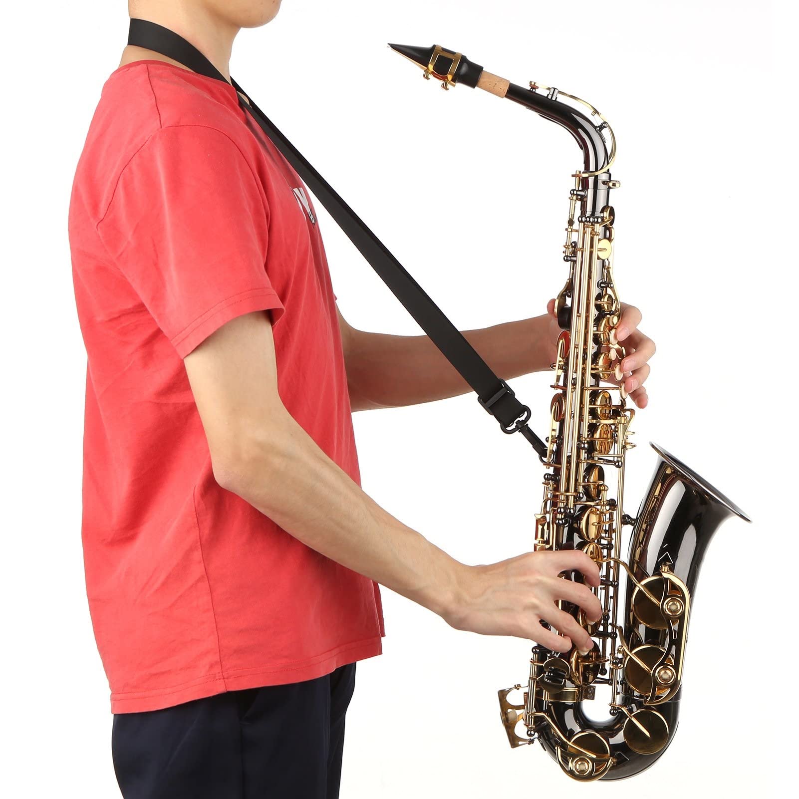 Sax Principianti Kit EB e- Flat Saxophone saxofono Sax con Incisione Tasti di nacellata con Custodia per Custodia per Custodia per cuoti in Tessuto Strumento a fiato