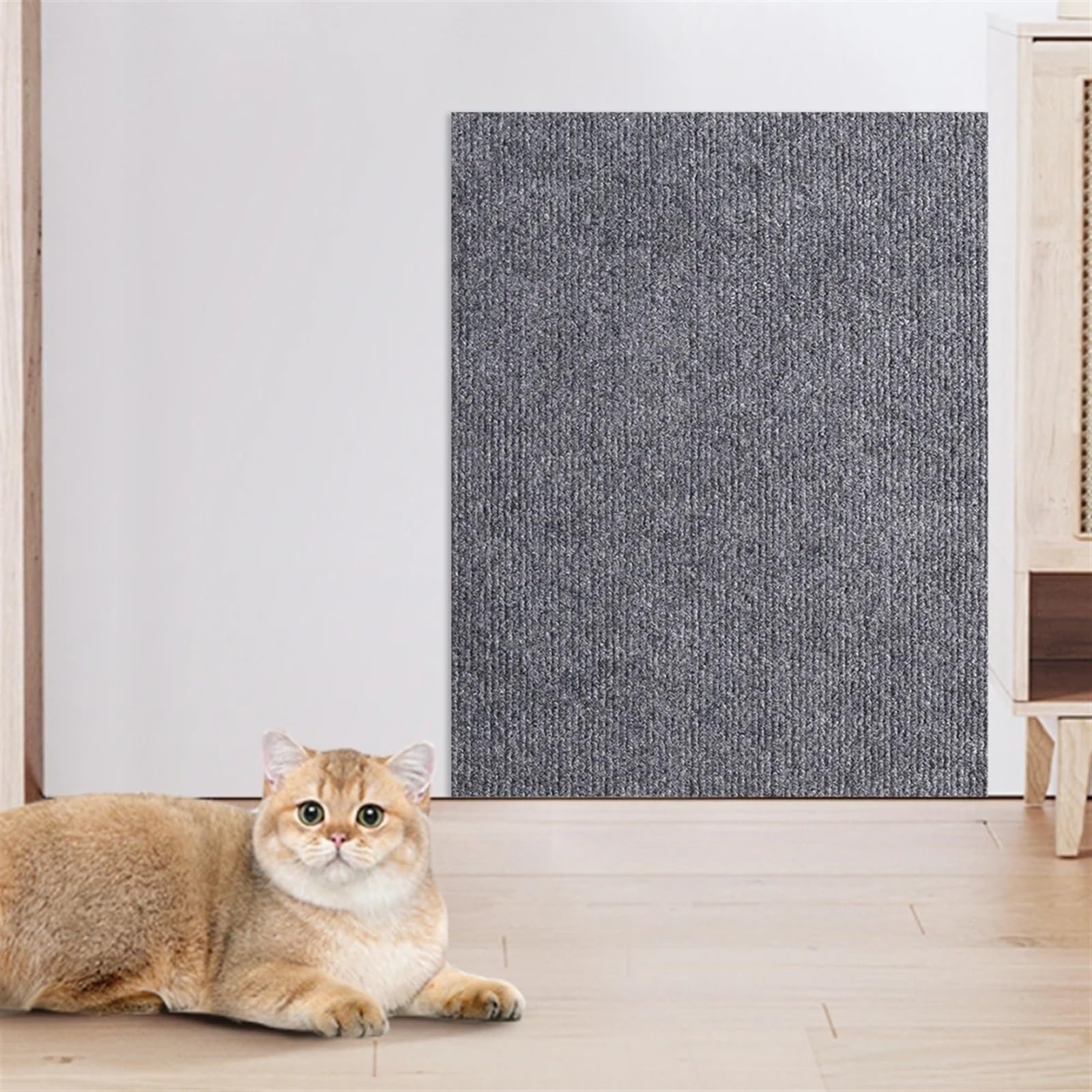Mata do drapania dla kota, Samoprzylepna mata do drapania dla kota z możliwością przycinania, wielokolorowa, wiele rozmiarów(60x100cm Grey)