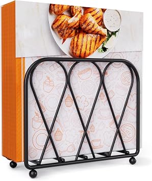Napkin Holder for Table, Black Metal Paper Napkin Holder for Dining Table, Modern Decor for Home Dinner in Kitchen or Dining Room, Standing Napkin Dispenser for Kitchen Countertop Restaurant Bar
