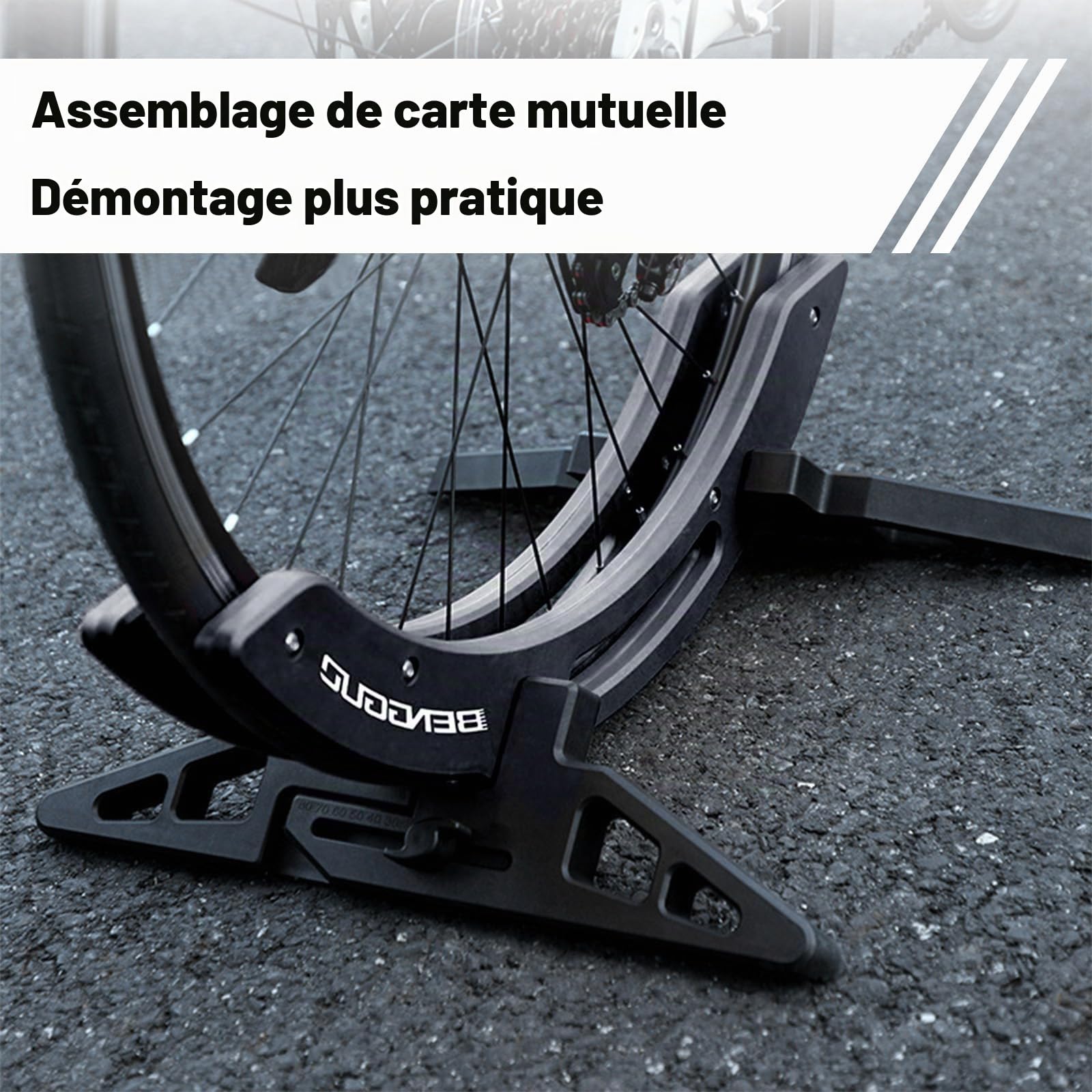 Béquille de sol universelle réglable pour VTT vélo de route pneus 30-80 mm
