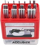 Accusize Industrial Tools U.S. and Metric Thread Measuring Wire Sets, Eg06-1002 | 48 Pc, 16 Sizes, 3-48 TPI and 0.5-6 mm Pitch, Three-Wire Method, Plastic Case, EG06-1002