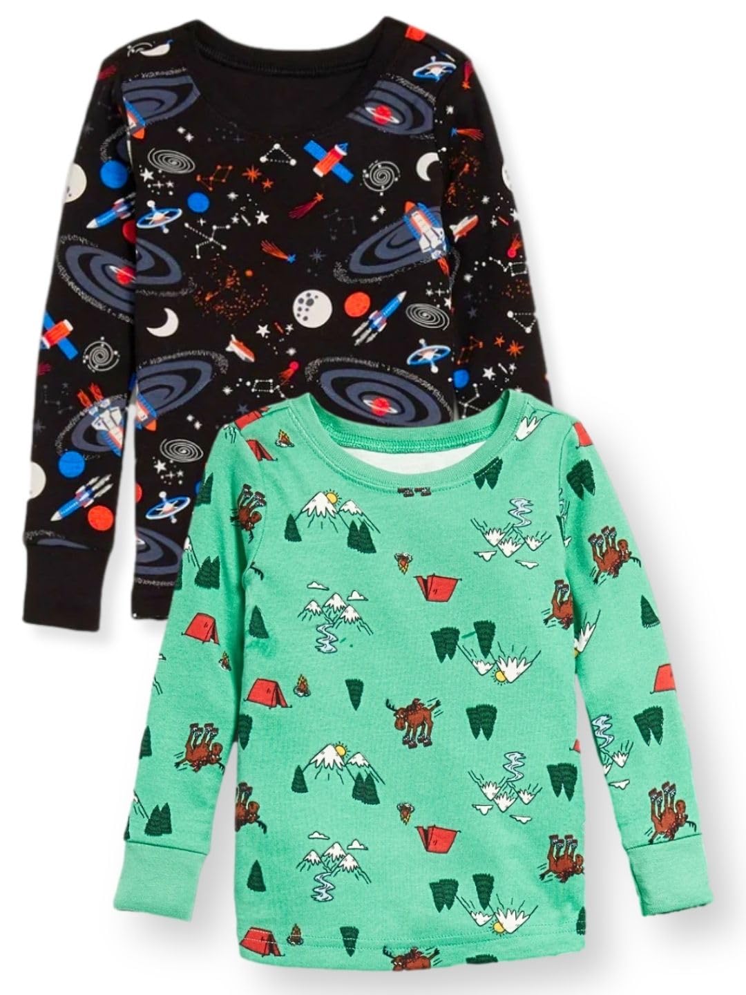 TuddyBuddy Boy's 100% Organic Cotton Ribbed Long Sleeves Tops/T-Shirt (5 Years-6 Years, Pack of 5, Assorted) - Image 4 thumbnail