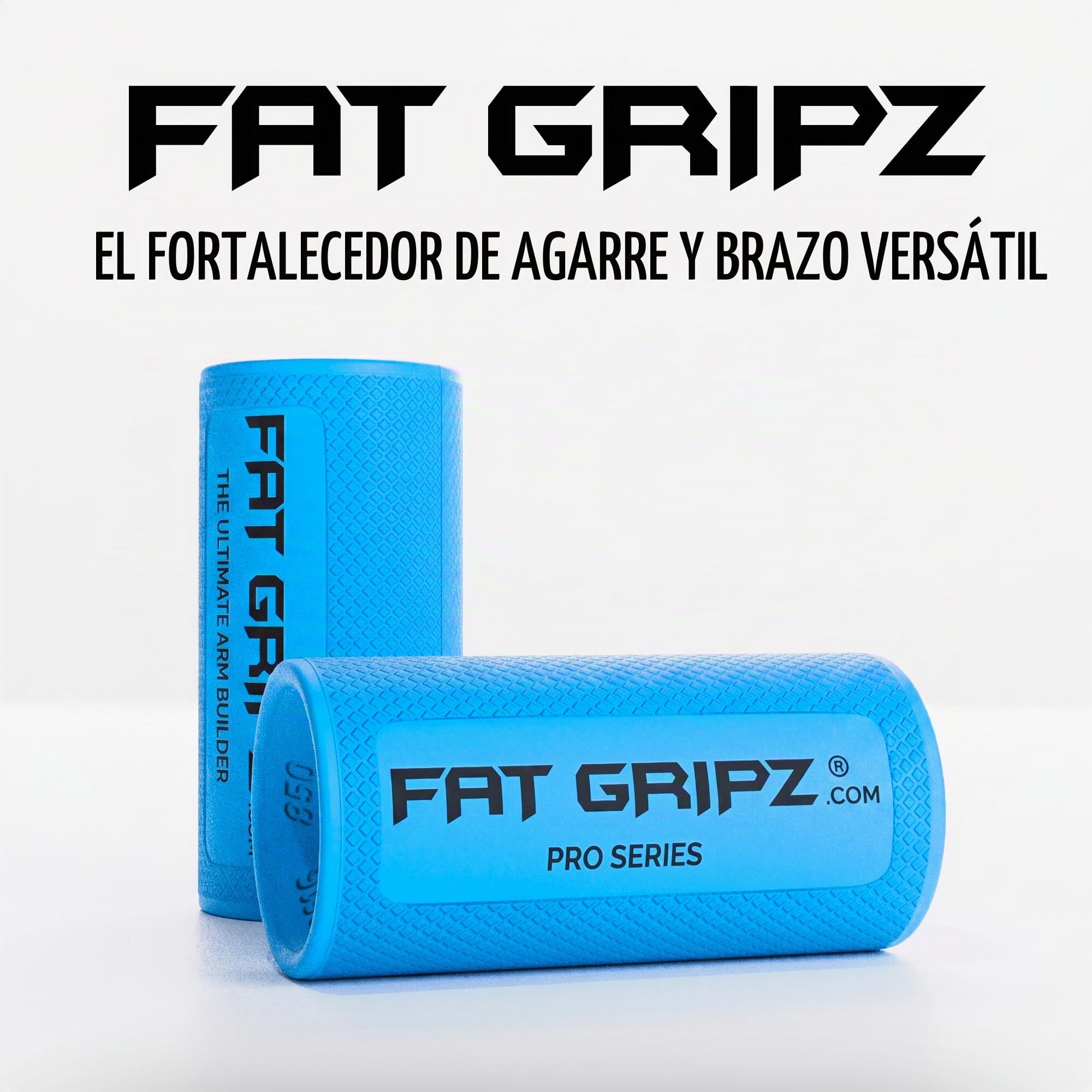 Fat Gripz Pro - La Forma mas Simple y comprobada de Obtener bíceps y antebrazos mas Grandes de Forma rápida (diámetro Externo de 5,7cm) (Utilizado por Muchos Jugadores de la NFL)