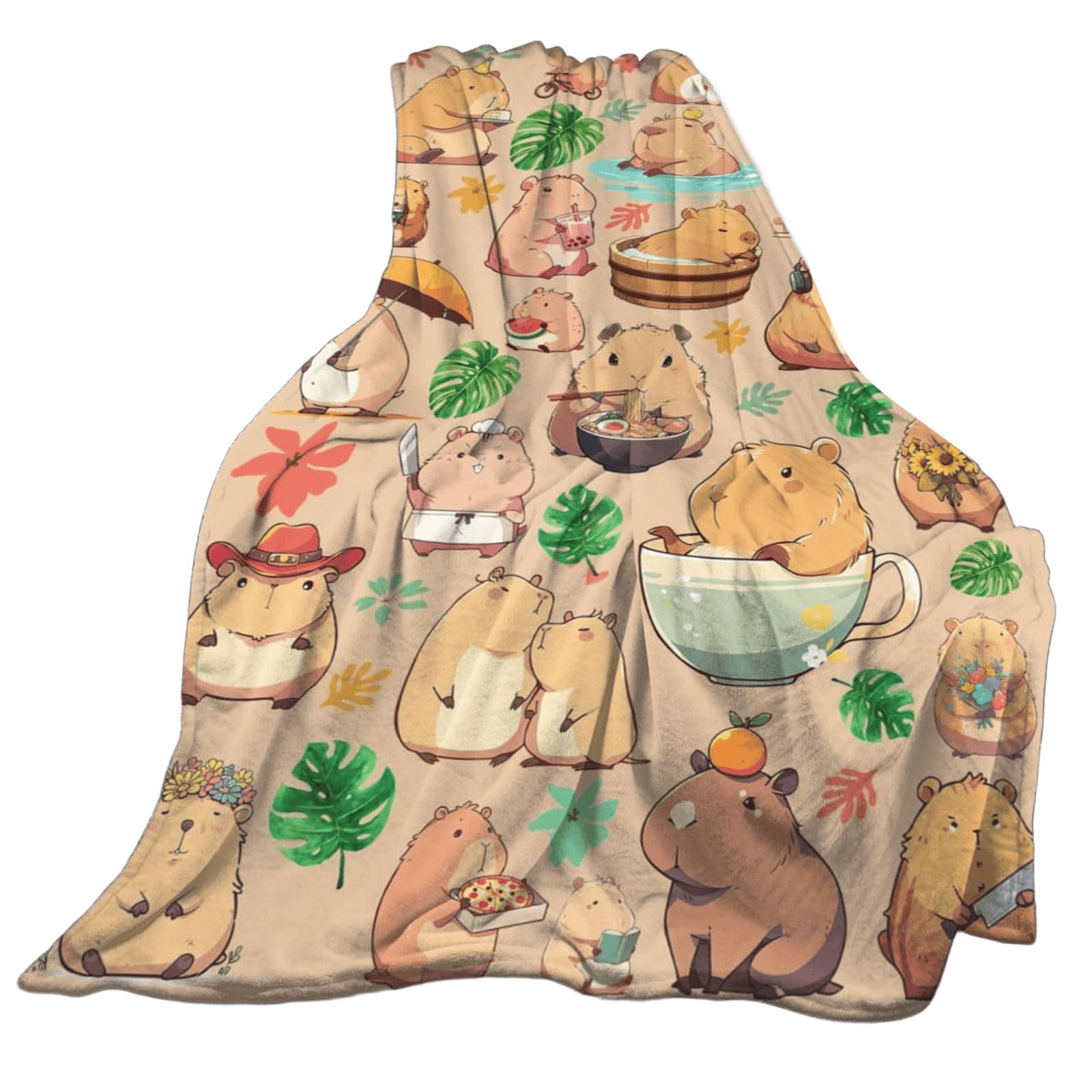 Xjdzineq Plush Throw Blanket for Relaxing on Couch or Bed, Warm Snooze Flannel Throw