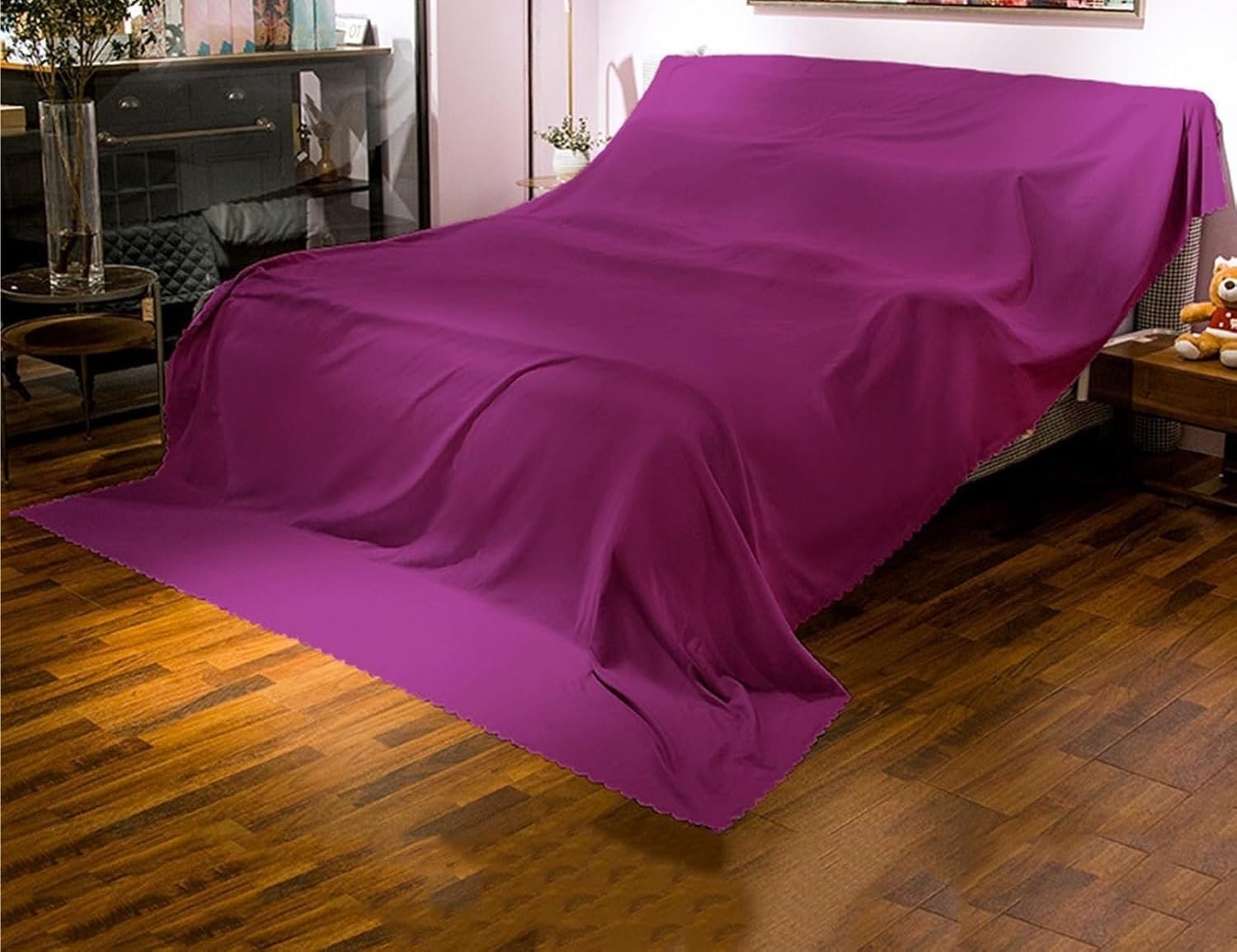 Suwooph Purple Furniture Dust Cover,Dust Proof Protector For Piano Sofa Bed Cabinets(,200X240cm)