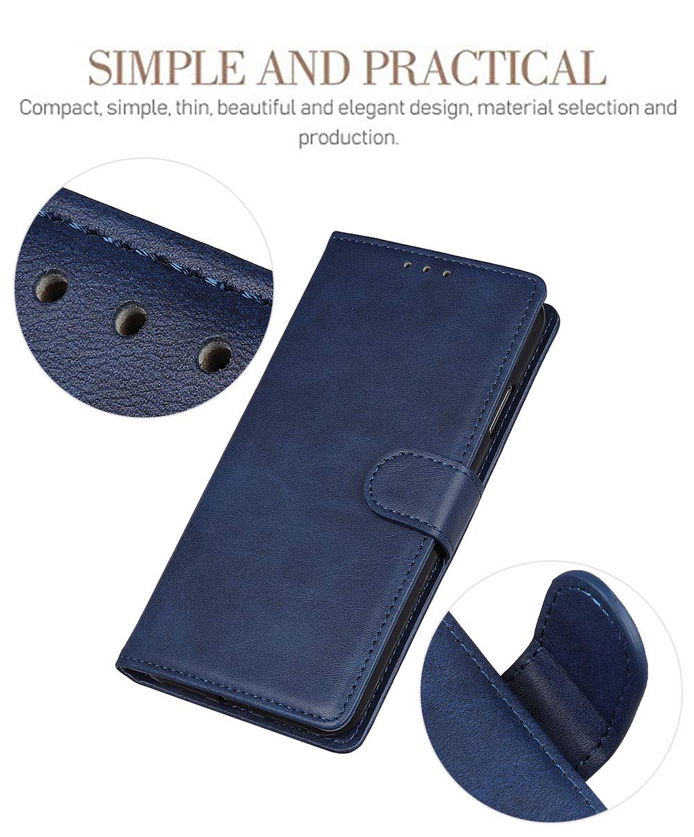 GOKEN Cover Per Honor Magic 6 Lite 5G / X9b – Custodia Folio In Pelle Con Portafoglio, Slot Carte E Supporto, Chiusura Magnetica, Blu - 3