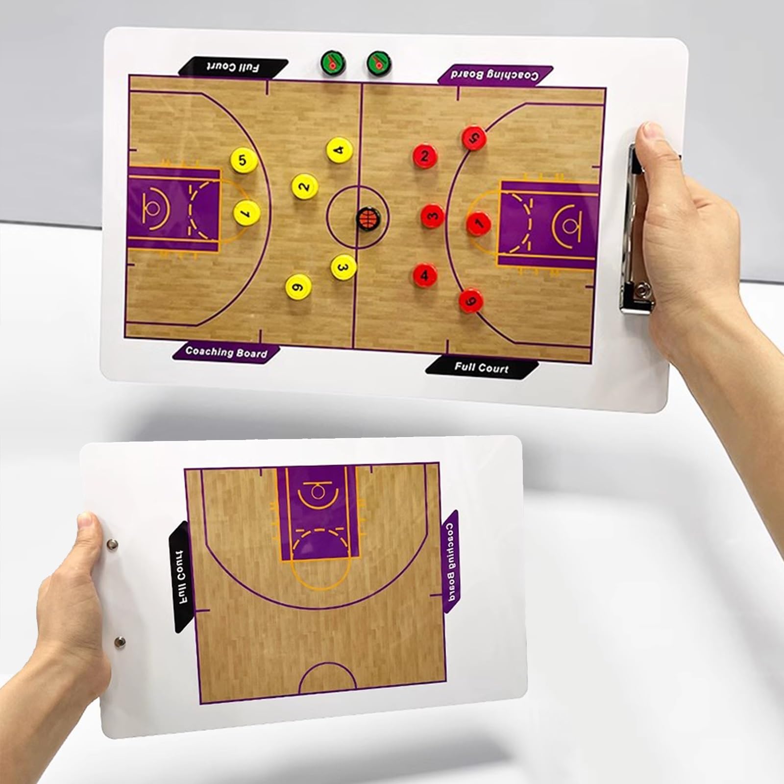 Pizarra Táctica de Baloncesto, Pizarra Borrable para Entrenadores