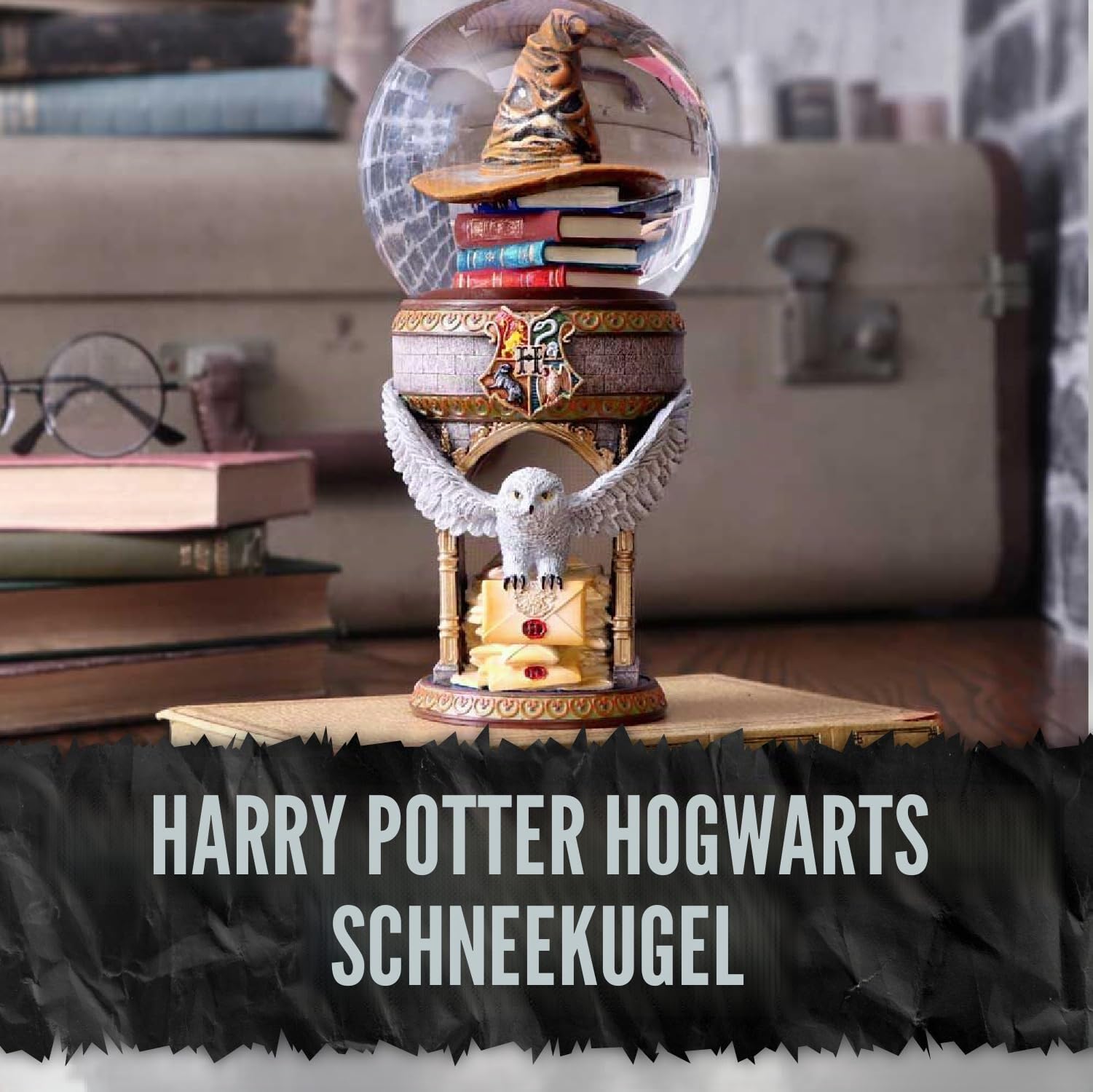 Nemesis Now Offiziell lizenzierte Harry Potter Schneekugel zum ersten Tag in Hogwarts, 19,5 cm