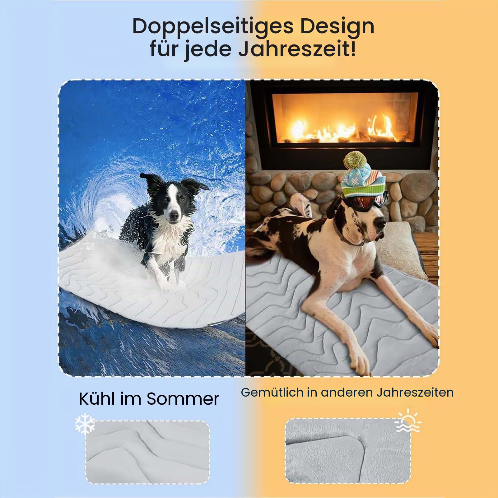 Pelsbarn Kühlmatte für Hunde, tragbares Kühlbett, waschbar, Eisseide, kühles tragbares Hundebett für den Sommer, ideal für drinnen und draußen (Grün, Größe S: 20 x 15 x 4 cm)