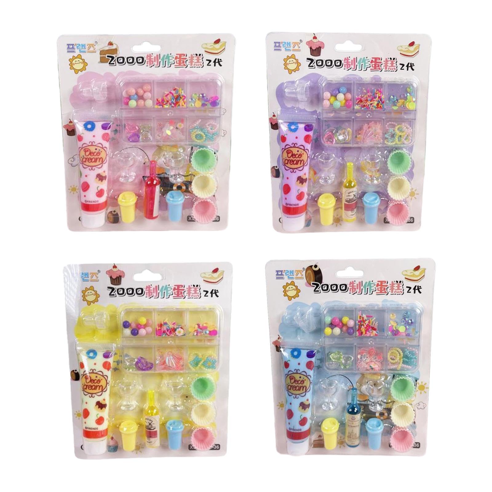 ECOMISTIQ Cream Glue Craft Cupcake Model with Accessories Handmade Crafts DIY Material-image-28