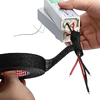 Vista 7 de 5 rollos de cintas de arnés de cables de 50 pies de alta temperatura, arnés de telar eléctrico Tesa para automóvil, a prueba de calor, cintas