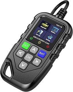 obd2 診断機 自動車故障診断器 YM119 日本語 故障スキャンツール エンジン警告灯 バッテリーテスト 自動車データフローをサポートする