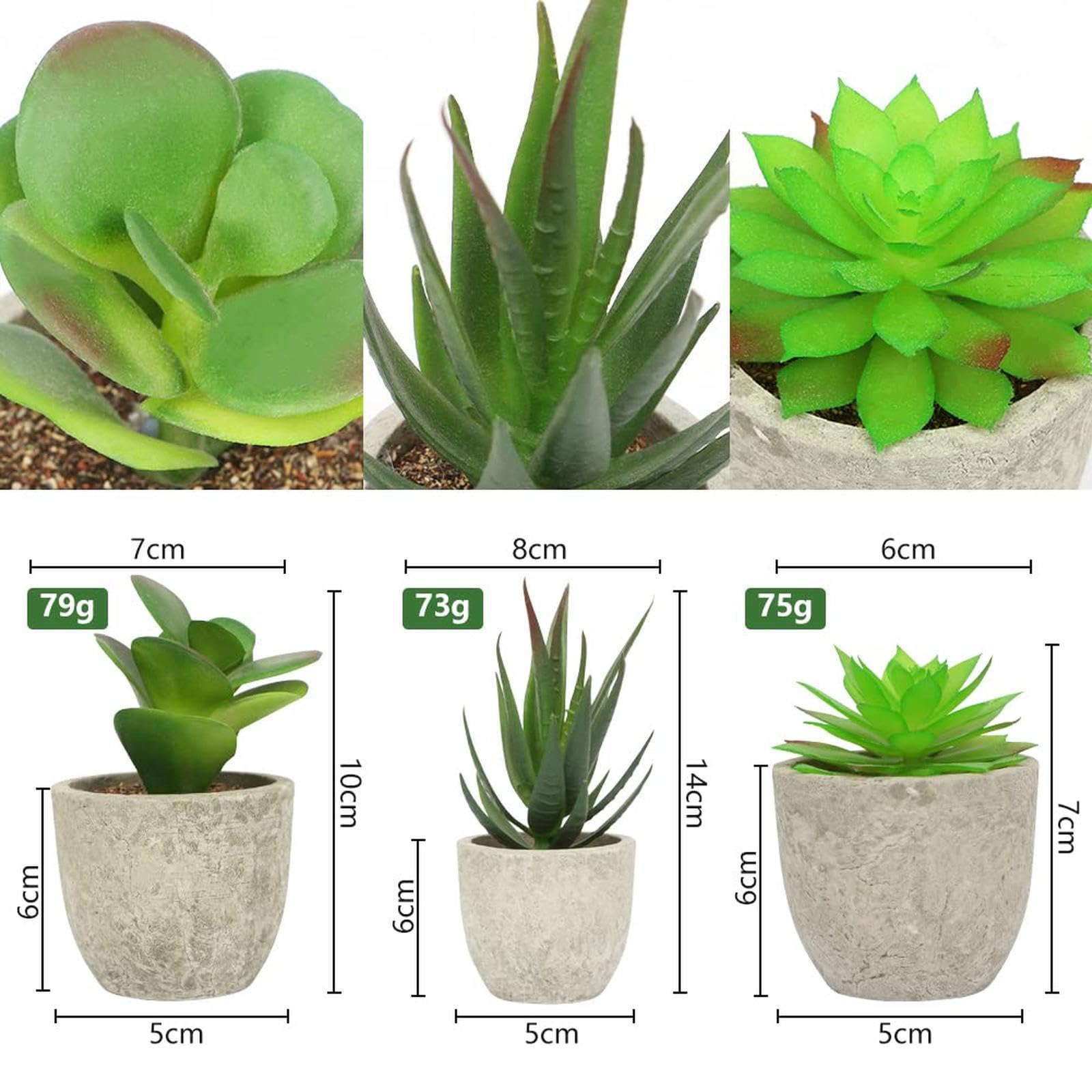 Amazon｜フェイクグリーン 人工観葉植物 5点セット 観葉植物フェイク 