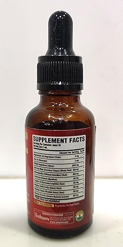 Vista 2 de Gotas líquidas Shilajit 10 en 1 para mujeres y hombres con magnesio, zinc, shilajit, musgo marino irlandés, ashwagandha, hongo Cordyceps, Tongkat