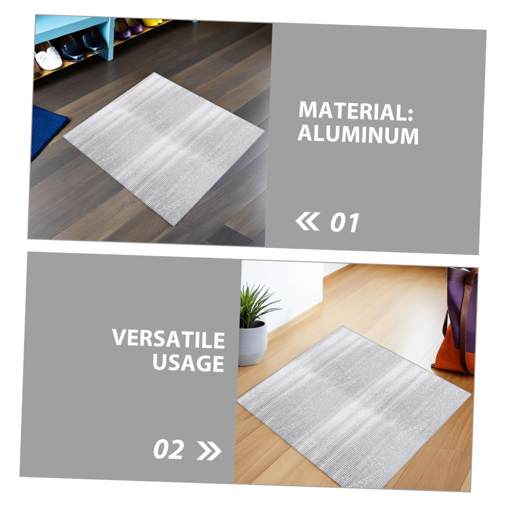 TEHAUX 2 Set Copertura Isolante Ventilatore Soffitta Protezione Termica per Ventilazione Soffitta Scudo Isolante Resistente per Inverno Argento