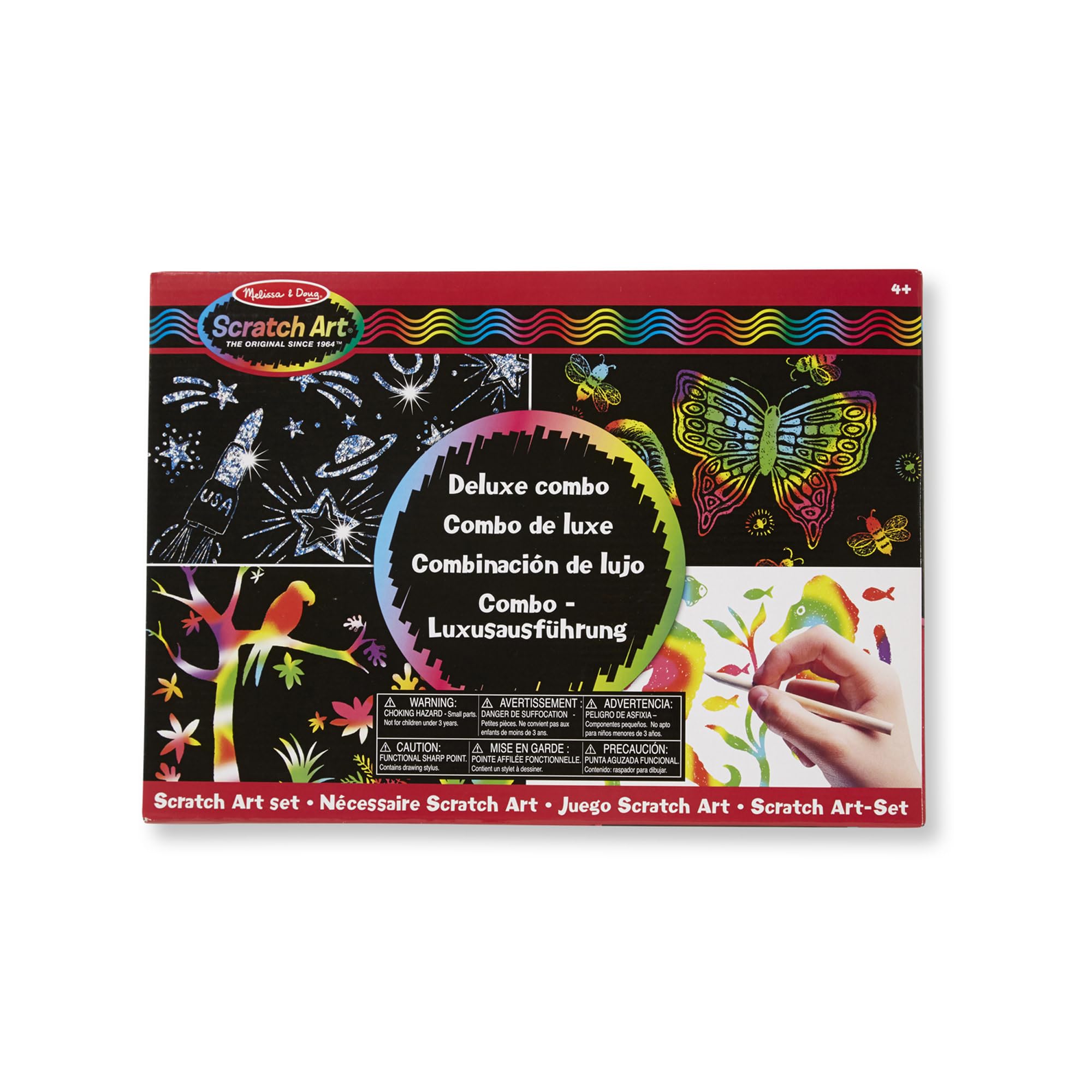 Melissa & Doug Scratch Art Deluxe Combo Set - FSC Certified