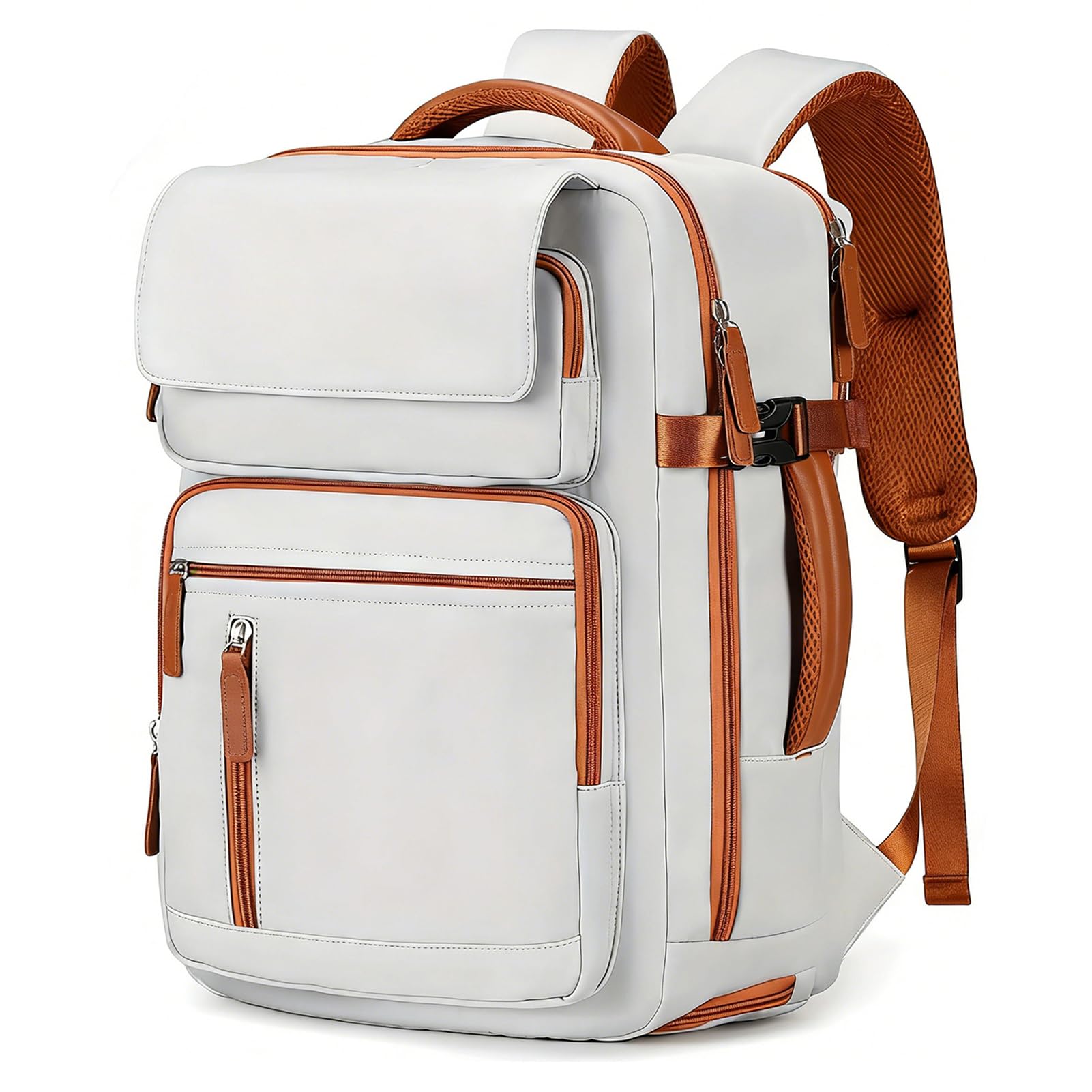 CORATED Unisex Erweiterbarer Reise Rucksack, Laptop Rucksack mit Separatem Schuhfach, als Handgepäck Geeignet, Ideal für Reisen, Arbeit und Wandern