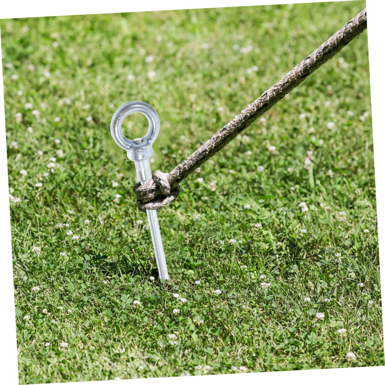 VICASKY 4 piquetas para tienda de campaña: piquetas para tienda de campaña, clavos de metal robustos para tiendas de campaña y lonas, resistentes al viento para un anclaje seguro, ideal para el