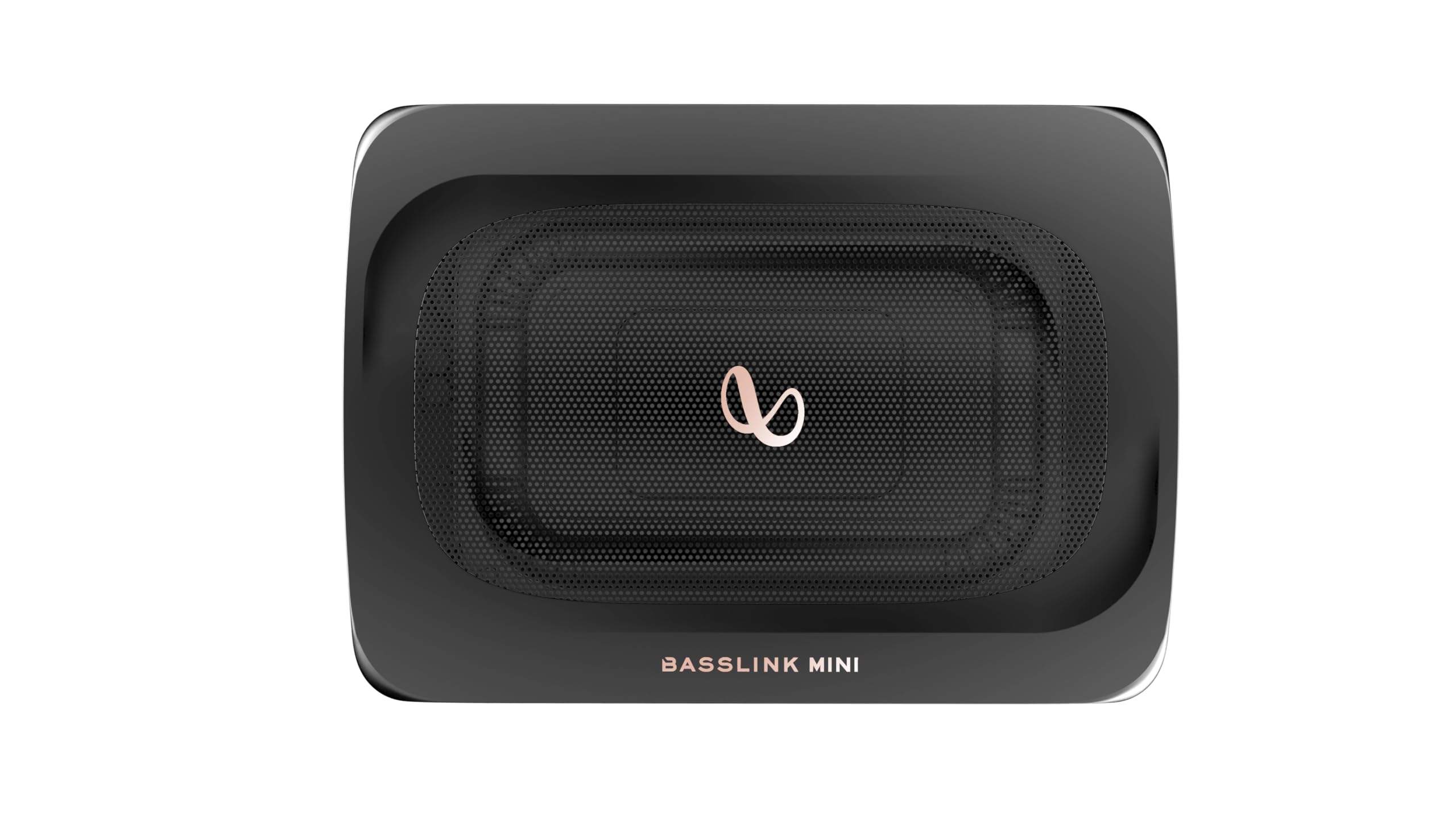Infinity BassLink MINI 152x203mm 6x8 Zoll Aktiver Underseat Subwoofer mit 100W RMS und 200W Max, Aluminiumgehäuse, 30Hz–150Hz Frequenzgang, Bass-Remote, 12dB Crossover, kompakt für Auto Einbau