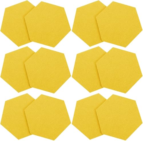 MAGICLULU 12 piezas de fieltro para telón de fondo de pared, tablero de anuncios para el hogar, azulejos de pared de fieltro, tablero de corcho