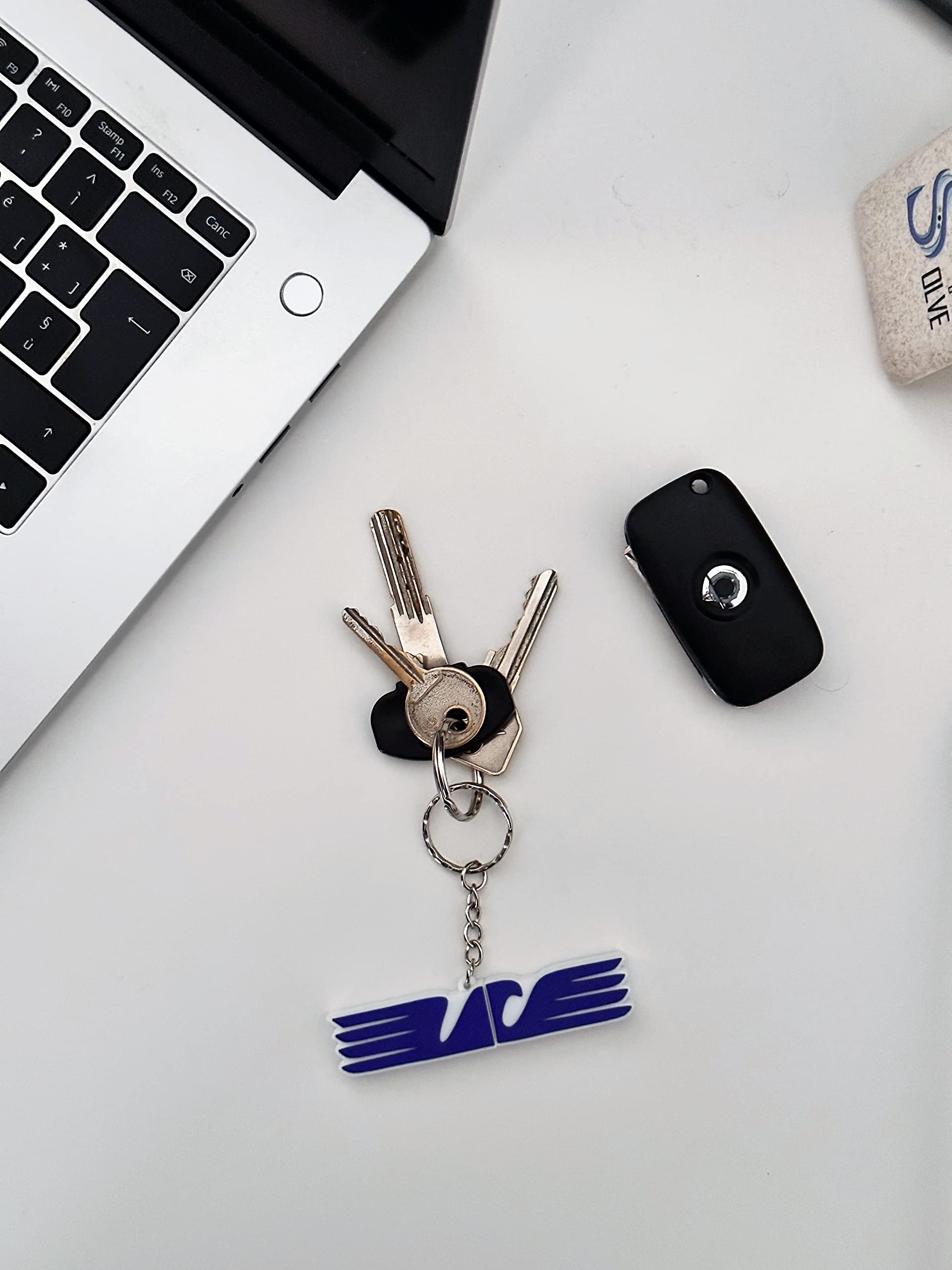 FOOTBALL USB - Chiavetta USB Drive 3.0 & Portachiavi con forma Aquila stilizzata da 64 GB unità di memoria flash Penna Disk Pen Drive alta velocità idea regalo calcio per tifosi lazio