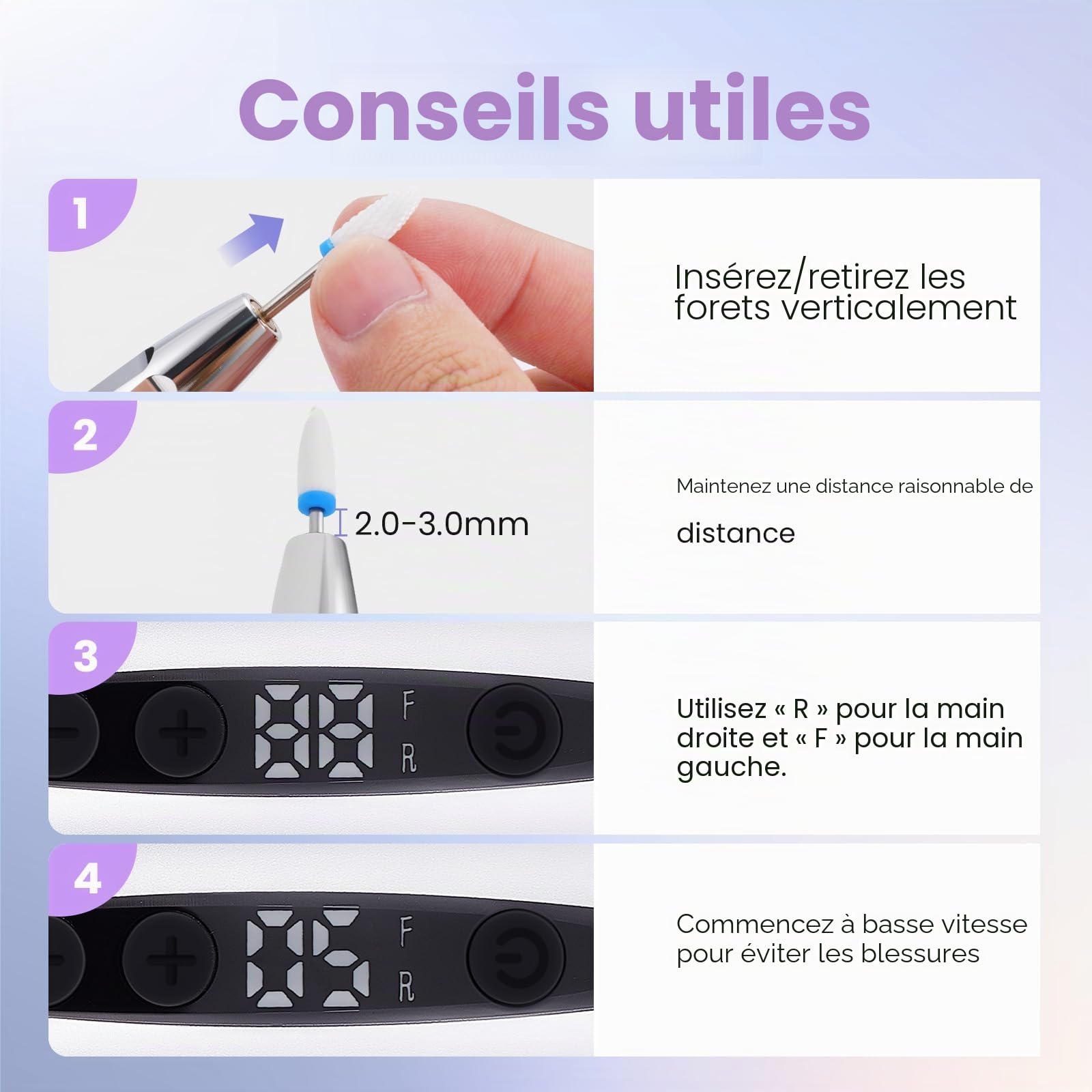 Xoali Ponceuse pour Ongles Professionnel 35000 tr/min,13 en 1 Lime a Ongle Electrique Sans Fil avec écran LCD,Kit de Manucure Pédicure Vitesse Réglable (Silver)