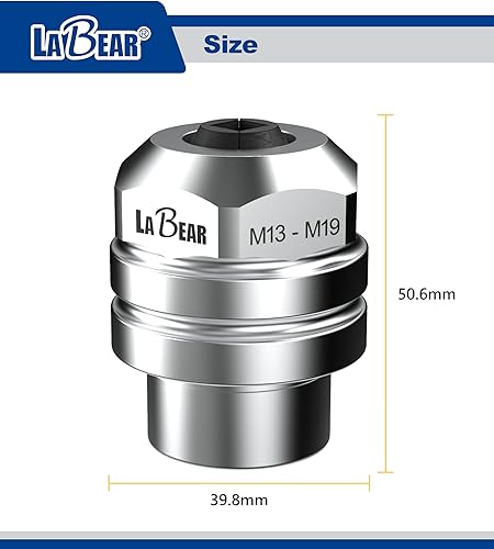 Miniatura 3 de 12 "DR x M13  M19 Adaptador de mandril de grifo ajustable intercambiable, enchufe de grifo