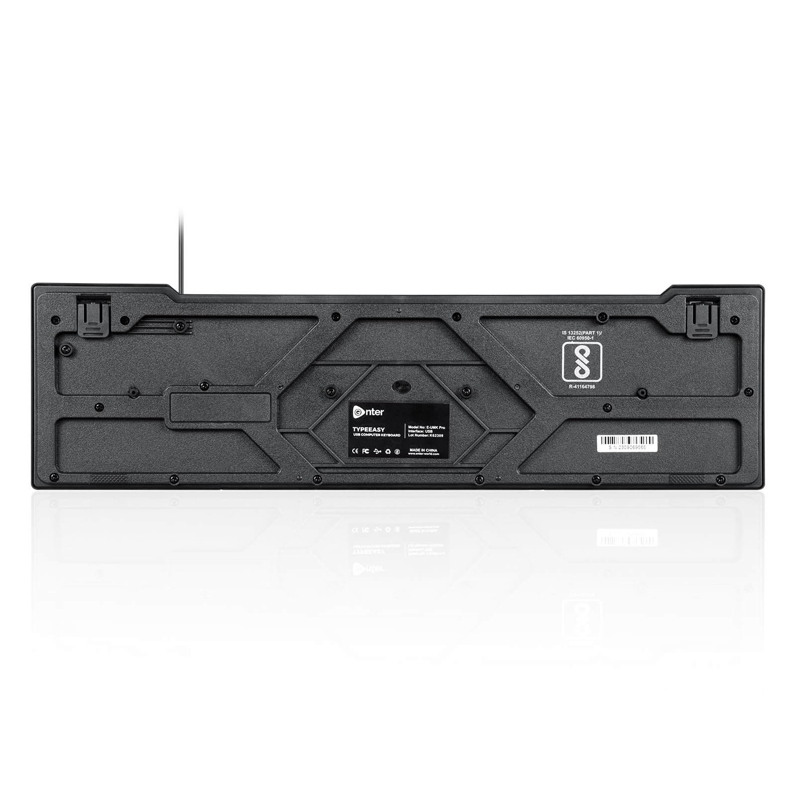 Enter The TypeEasy USB Keyboard, with an 8 Million keystroke lifespan, a Slim Design, Comfortable and Quiet Operation, and a 1.3 Meter Textured Black Cable. 3