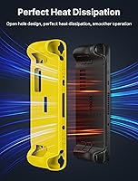 Vista 4 de JSAUX PC0103 - Funda protectora de silicona suave con protección completa, absorción de golpes y diseño antiarañazos, color amarillo