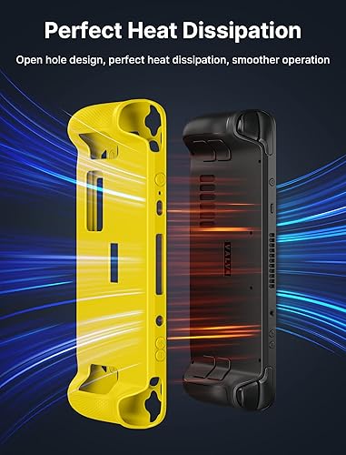 Miniatura 4 de JSAUX PC0103 - Funda protectora de silicona suave con protección completa, absorción de golpes y diseño antiarañazos, color amarillo